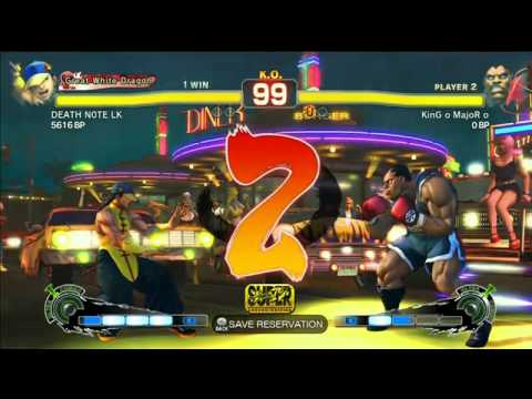 SSF4 AE: DETH NOTE LK (Yun) VS KinG o MajoR o (Balrog) - Endless Battle
