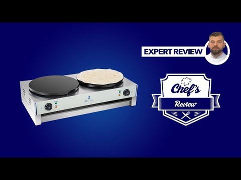 Vidéo - Crêpière électrique double - 40 cm - 3 000 W