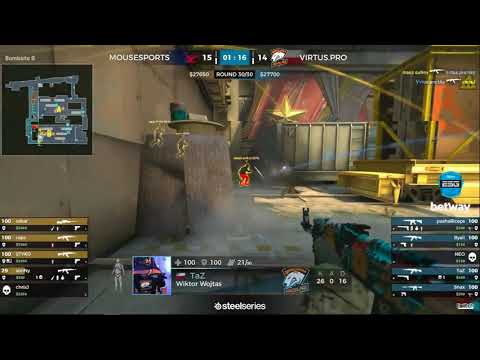 ropz 3k to close out the map Virtus.pro vs mousesports - ESG Tour | Mykonos 2017 - Day 3