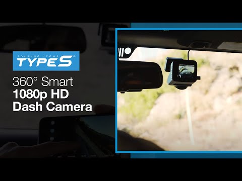 TYPE S 360° Smart Dash Cam with 1080p HD Recording | BT57143 | Costco Dash Cam 2021