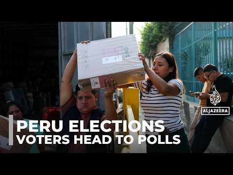 Peruvians vote for ninth president in a decade, seeking political stability