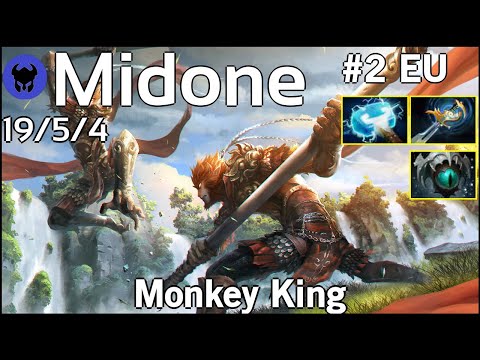 Midone [Secret] plays Monkey King!!! Dota 2 7.21
