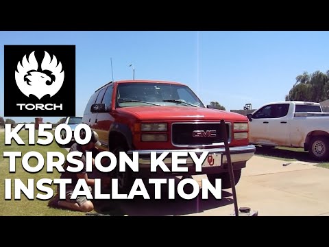 TORCH 3" Front 2" Rear Leveling Lift Kit for 88-98 Chevy/GMC K1500 Front Torsion Key Installation