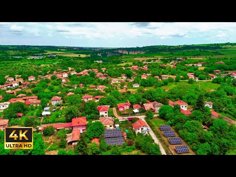 Drone Flight over Village of Aglen, Bulgaria | Spectacular Aerial Views | 4K