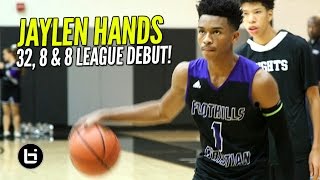 UCLA Bound Jaylen Hands EASY 32 Points & Near Triple Double In First League Game!