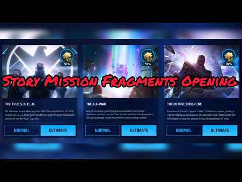 MARVEL Future Fight - Story Mission Fragments Opening (True SHIELD + All War + Future Ends Here)