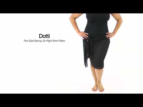 Dotti Plus Size Sarong, So Right Short Pareo | SwimOutlet.com
