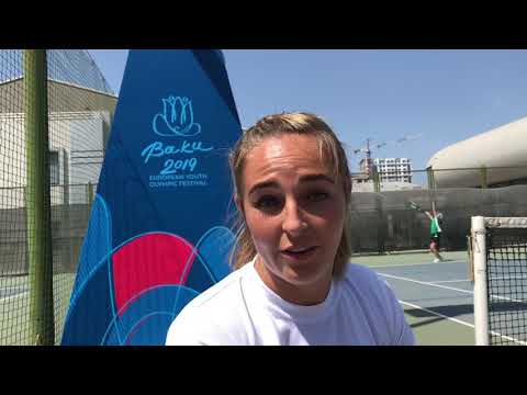 EYOF Team Ireland Tennis Coach Lynsey McCullough