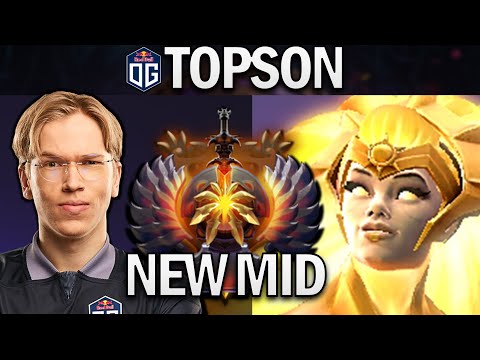 OG.TOPSON TRIES NEW HERO DAWNBREAKER - DOTA 2 7.29 GAMEPLAY