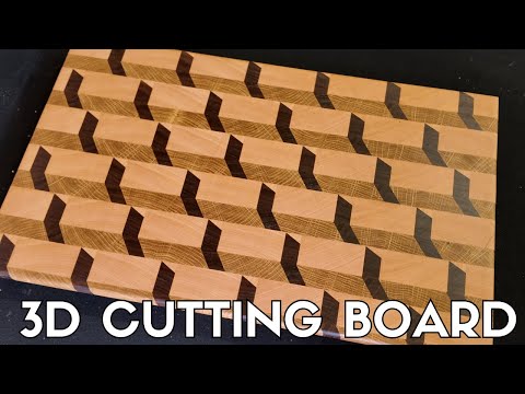Make This Gorgeous 3D End Grain Cutting Board | Easy Woodworking Project