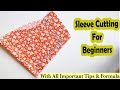 Sleeve Cutting For Beginners Important Tips With Formula English Subtitles Stitch By Stitch