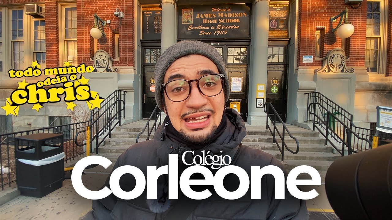 FUI NA ESCOLA DO CHRIS no Brooklyn! O verdadeiro Colégio Corleone