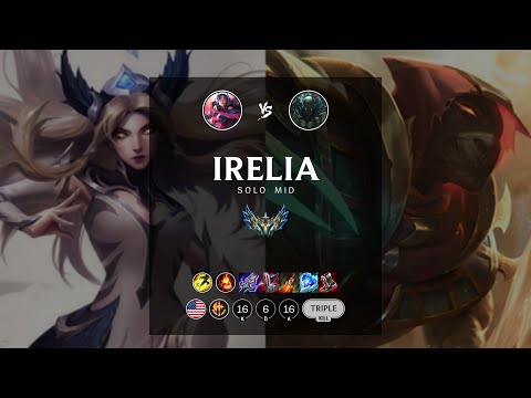 Irelia Mid vs Pyke - NA Challenger Patch 12.19