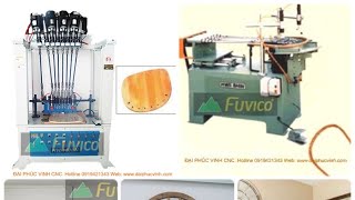 Máy Khoan tựa Ghế Cong 8 đầu nghiêng độ Fuvico