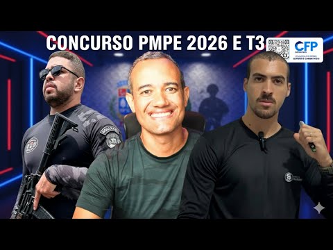 CONCURSO PMPE 2026, FIM DA T3 ? @recrutapolicial @Ewerthonmarques