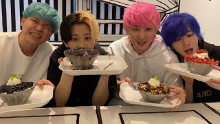 相馬さん「趣味がネクステ!ただ楽しいから!」って言った時のヒカルくんの嬉しそうな顔よ☺️演者が楽しいと視聴者にも伝わるし、最近のネクステの面白さはここにあるなーと思う!ネクステメンバーが以前よりずっと楽しんでる✨ - どんぶり鉢いっぱいの巨大かき氷を大食いしたら相馬さんが完全に壊れてしまったww