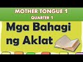 MOTHER TONGUE 1- QUARTER 1 | MGA BAHAGI NG AKLAT || TEACHER MHARIE