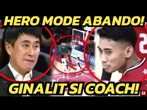 GRABE! Ganto "SINAGIP" ni RHENZ ABANDO ang ANYANG KGC! Galit na Galit ang COACH ng KALABAN! 