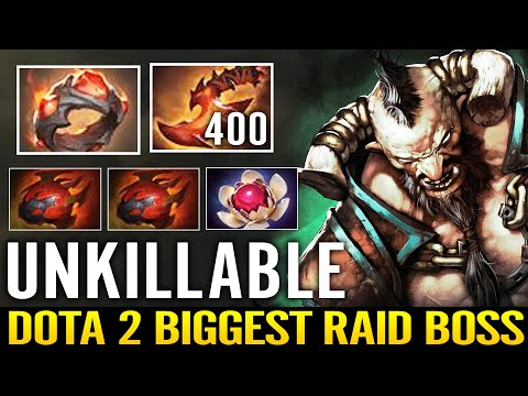 DOTA 2 BIGGEST RAID BOSS - Giant Ring Centaur 2x Heart WTF Crazy 400+ Str 100% UNKILLABLE Dota 2 Pro