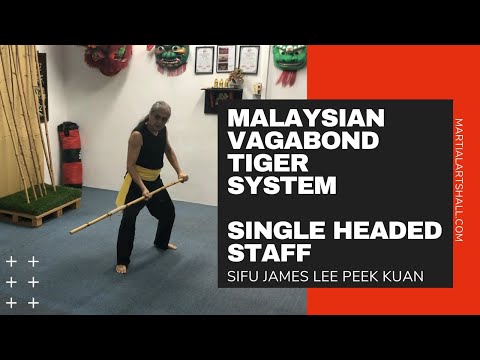 Malaysia Vagabond Tiger Fist: Single Headed Staff