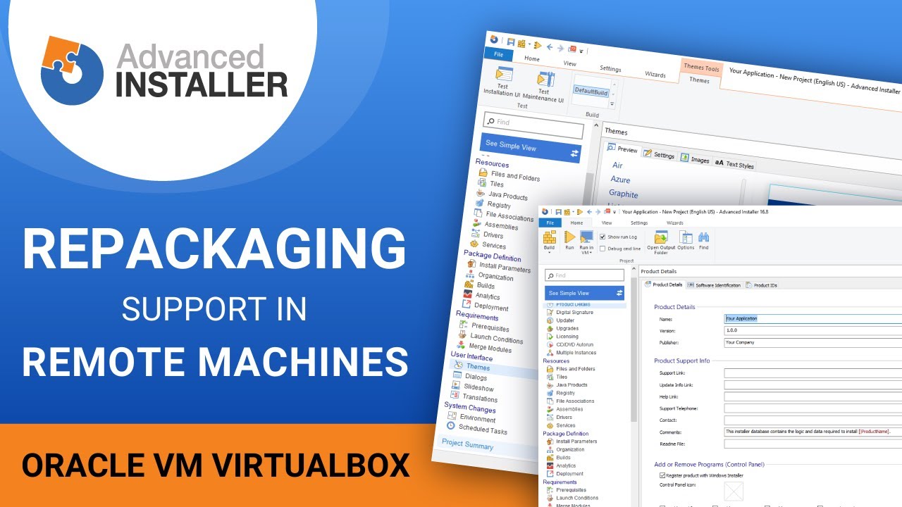 Application Repackaging in Virtual or Remote Machines - Oracle VM VirtualBox