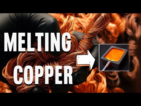 Melting Copper Powerlines & Cable - Nordic Gold Statues - ASMR Metal Melting 
