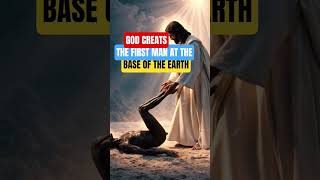 God creates the first man at the base of the Earth #godcreatsman