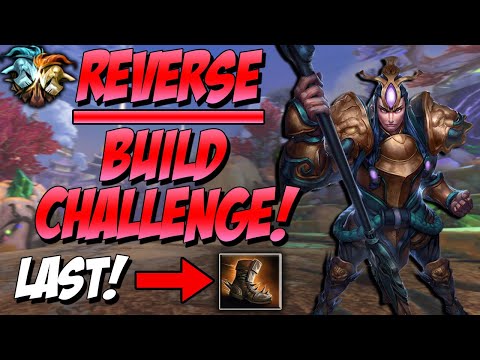 THE COMPLETE REVERSED BUILD! STARTING WITH LATEGAME ITEMS?! -  Masters Ranked Duel - SMITE