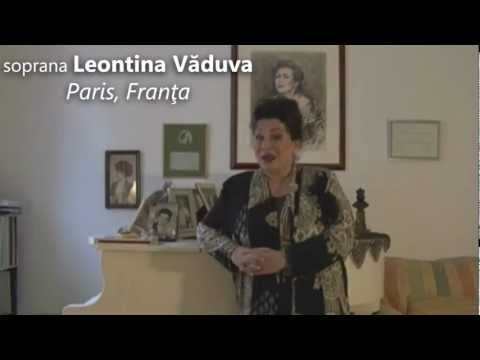 Soprana Leontina Văduva - mesaj de felicitare pentru Opera Naţională Română Iaşi!