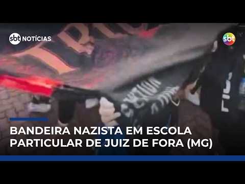 MG: bandeira com referências ao nazismo em escola particular vira alvo de investigação |#SBTNotícias