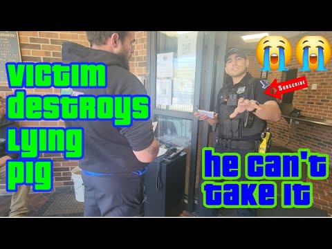 Cop can't handle being called on his lies by victim