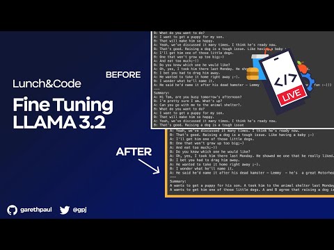 Lunch&Code: Building Better Models with LLAMA 3.2 Fine-Tuning