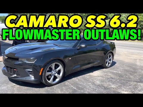 2018 Chevy Camaro SS 6.2L V8 DUAL EXHAUST w/ FLOWMASTER OUTLAWS!