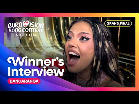 Video Thumbnail: Dara reacts to winning Eurovision! 🇧🇬 Eurovision Winner's Interview | #Eurovision2026