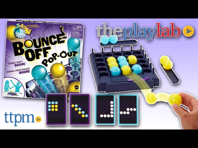Vídeo relacionado con Mattel Games Bounce Off Pop-out! El Poder de Las Palabras Juego de Mesa con 16 Bolas y Temporizador, +7 años (Mattel HKR53)