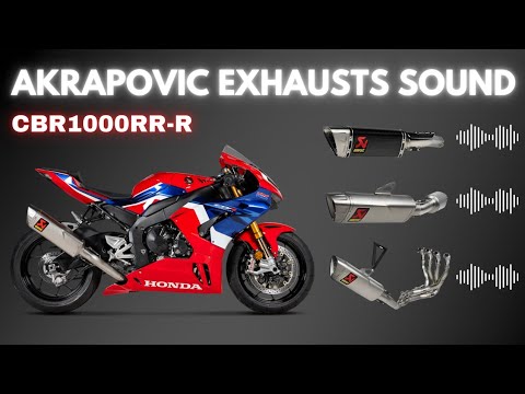 Ultimate Akrapovic Exhausts Sound Comparison | Honda CBR1000RR-R Fireblade