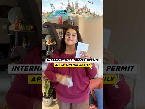 Get International Driving Permit Hassle Free , ONLINE PROCESS #shorts