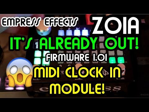 Sequencer module setup - Midi Clock In (1.01) // Empress FX Zoia Tutorial