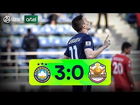 Superliga 25-tur. Paxtakor - Qizilqum bahsida kiritilgan gollar va xavfli vaziyatlar (Highlights)
