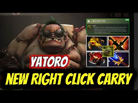 Yatoro Pudge - New Right Click Carry in 7.38 - Dota 2 Pro Carry Full Match Gameplay.