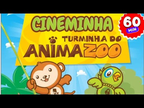 Cineminha Animazoo 🦁  🐼 🐵 🦒 🦜- 1 hora de Desenhos Animados Educativos