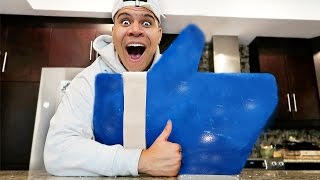 GIANT GUMMY YOUTUBE LIKE BUTTON!! (CAN THIS VIDEO HIT 500,000 LIKES?)