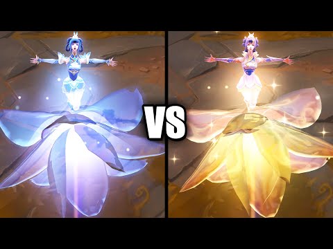 Porcelain Lux vs Prestige Porcelain Lux Skins Comparison (League of Legends)