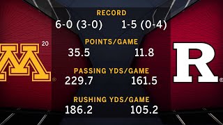 Week 8 Preview: No. 20 Minnesota at Rutgers | B1G Football