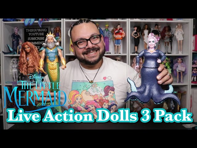 Vídeo relacionado con Mattel Disney La Sirenita Muñeca Úrsula villana con tentáculos de purpurina articulados, juguete +3 años (HLX12)