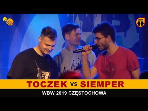 Toczek 🆚 Siemper 🎤 WBW 2019 Częstochowa (FINAŁ) freestyle rap battle