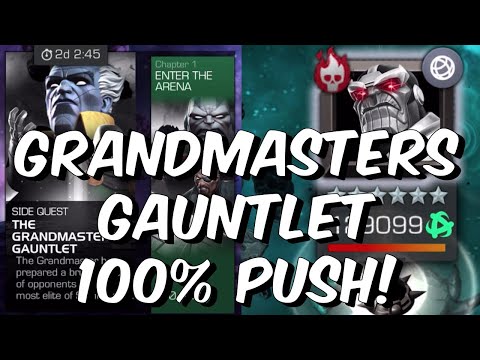 The Grandmaster's Gauntlet 100% Live - Papa Seatin vs Big Daddy Thanos - Marvel Contest of Champions