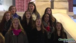 Clarksville Academy Choir and Cougar Choir sang Christmas Carols at Downtown for the Holidays