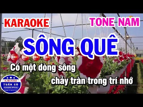 Karaoke Sông Quê Nhạc Sống Tone Nam Bbm