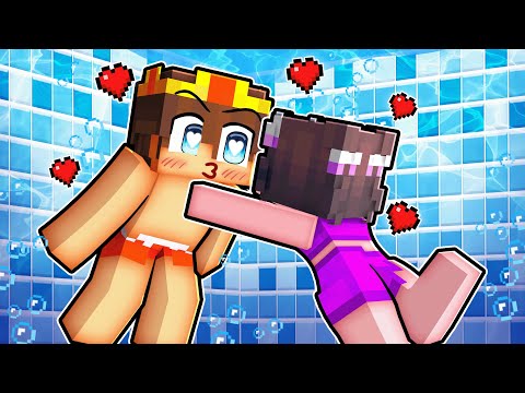 Ich küsse meinen CRUSH auf einer POOLPARTY in Minecraft!